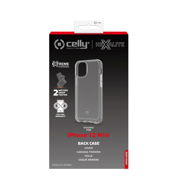 Celly HEXALITE1003WH mobiltelefonfodral 13,7 cm (5.4") Mobilskal Transparent