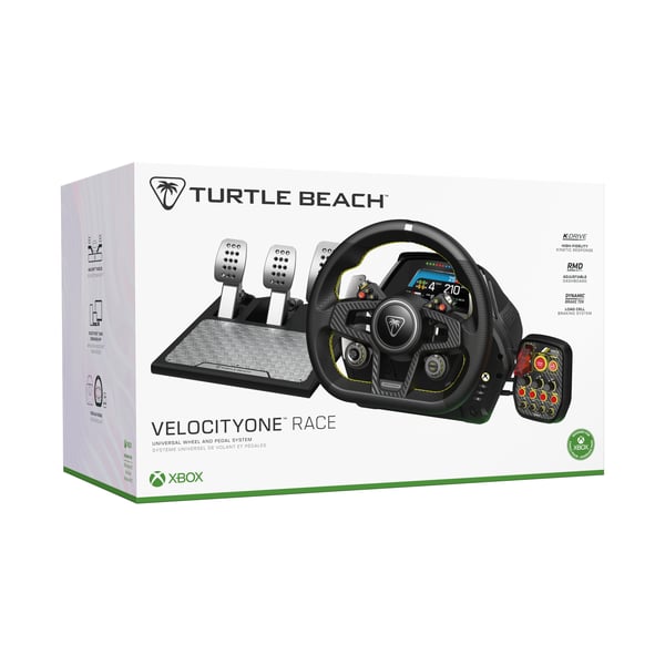 Turtle Beach VelocityOne Svart USB Ratt + Pedaler PC, Xbox One, Xbox Series S, Xbox Series X