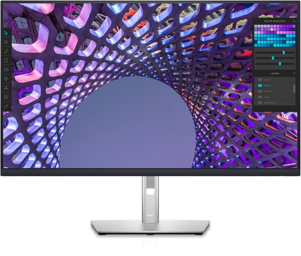 DELL P3223QE 80cm (31,5\") 4K UHD IPS-skärm HDMI/DP/USB-C/LAN Pivot HV [Energiklass F] (DELL-P3223QE)