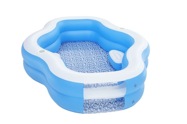 Bestway 54409 ovan mark-svimmingpooler Uppblåsbar pool Oval Blå, Vit