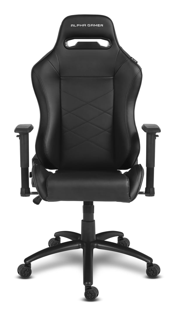 Alpha Gamer AGATENA-BK videopelituoli PC-pelituoli pehmustettu istuin Musta