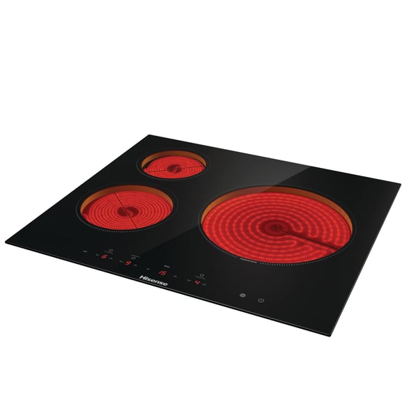 Hisense E6332BSCE kogeplade Sort Indbygget 60 cm Keramisk 3 zone(s)