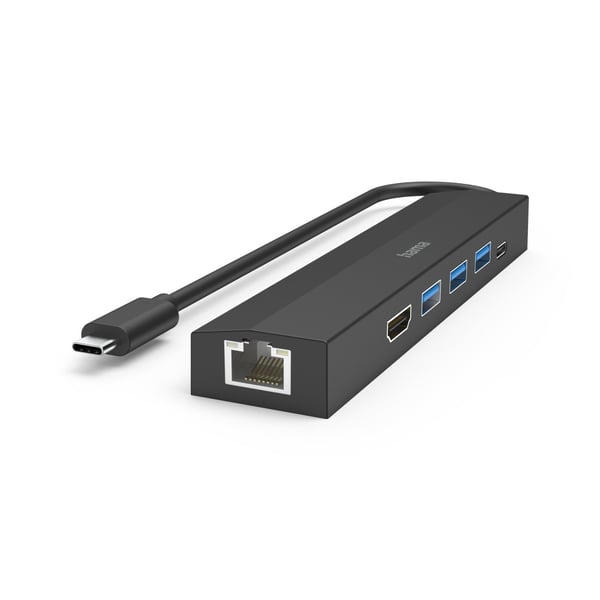 Hama 00200144 gränssnittshubbar USB 3.2 Gen 1 (3.1 Gen 1) Type-C 5000 Mbit/s Svart