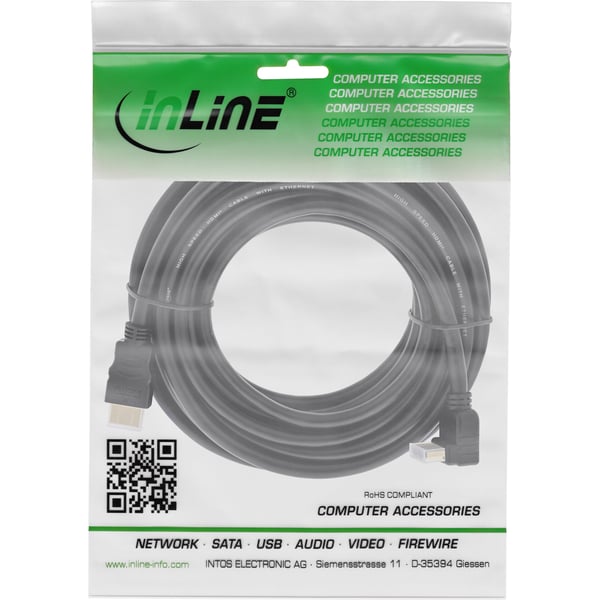 InLine 4043718206124 HDMI-kabel 7,5 m HDMI Typ A (standard) Svart