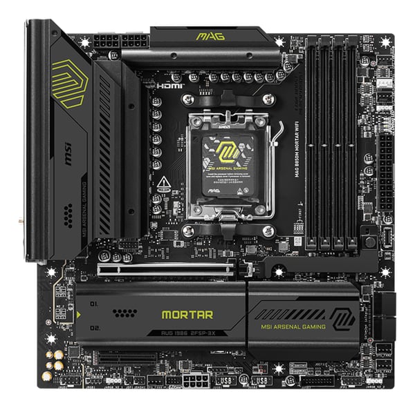 MSI MAG B850M MORTAR WIFI bundkort AMD B850 Sokkel AM5 micro ATX