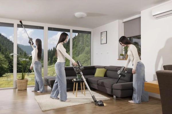 Gorenje SVC252426FFCA stav støvsuger & elektrisk kost 2-i-1 stangstøvsuger Batteri Tør&våd Poseløs 0,5 L 300 W Anthracit