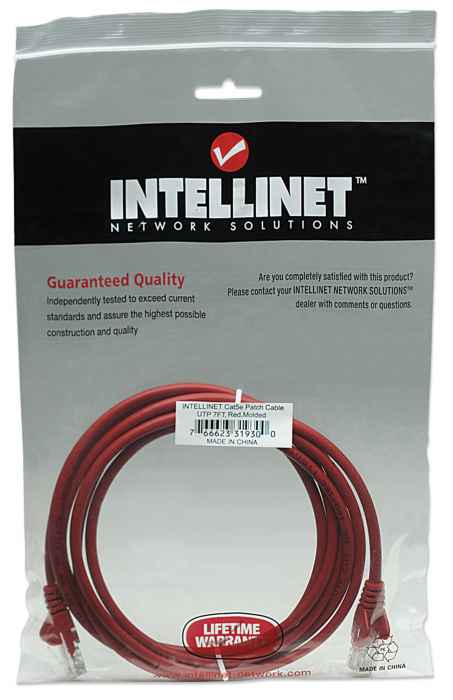 Intellinet 319300 verkkokaapeli Punainen 2 m Cat5e U/UTP (UTP)