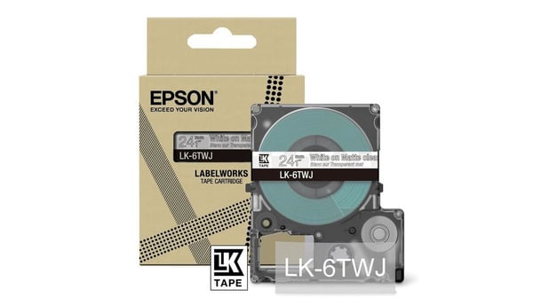 Epson LK-6TWJ Transparent, Vit