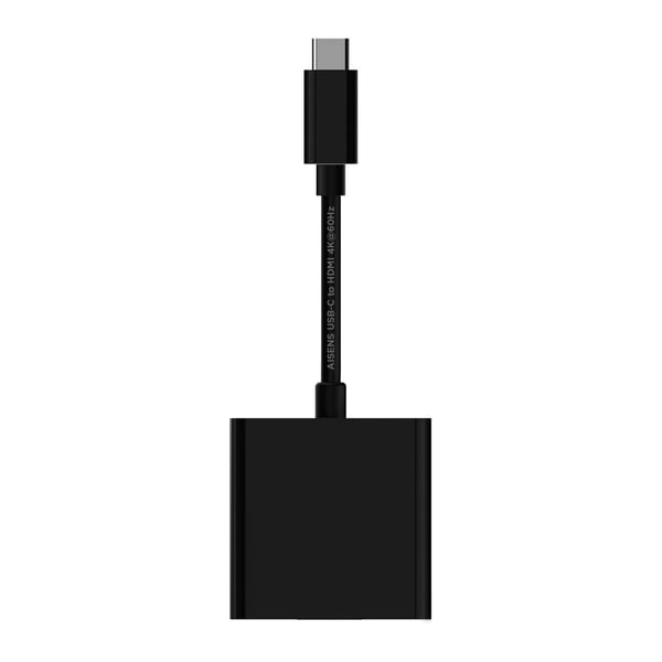 AISENS A109-0344 videokabeladapter 0,15 m HDMI Typ A (standard) USB Type-C Svart