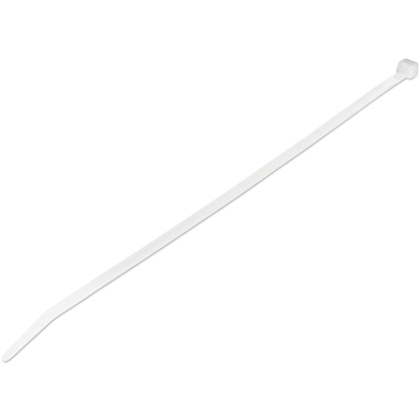StarTech.com 25cm kabelkopplingar - 4mm bred, 68mm buntdiameter, 22kg draghållfasthet, självlåsande spärrband för nylon med böjd spets, 94 V-2/UL listad, 1000-pack - vitt