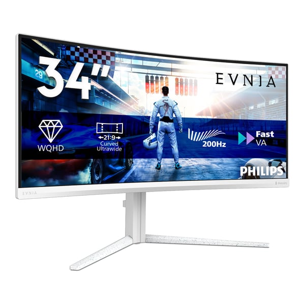 Philips 34M2C5601QA/00 computerskærm 86,4 cm (34") 3440 x 1440 pixel Hvid