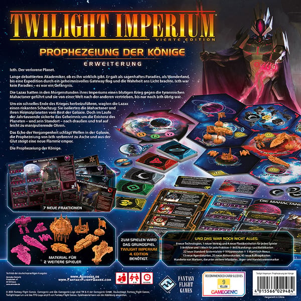 Asmodee Twilight Imperium 4te Ed. Prophezeiung der 240 min Lautapelin lisäosa Strategia