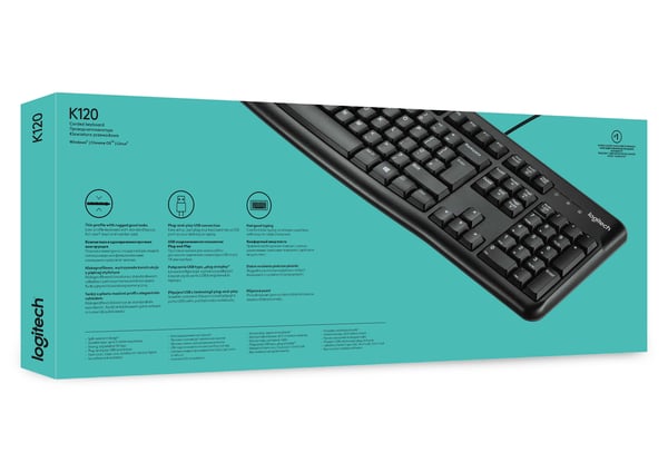 Logitech K120 - Tastatur - USB - Belgien