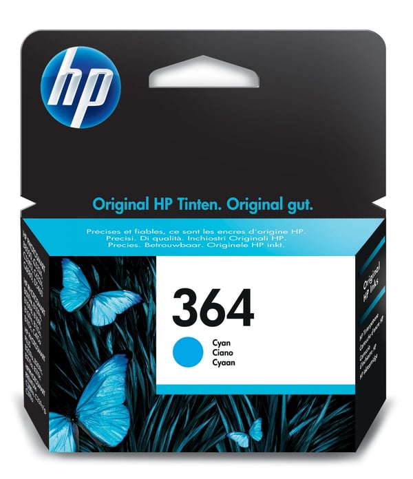 HP 364, alkuperäinen syaani mustekasetti