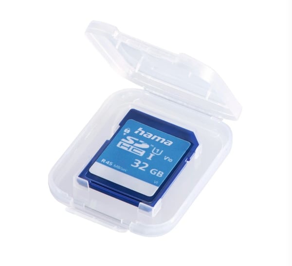 Hama 00095989 minneskortsförvaring 1 kort Polypropylen (PP) Transparent