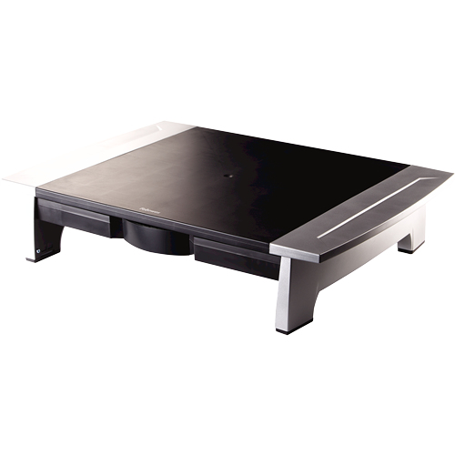 Fellowes Office Suites 71,1 cm (28") Skrivebord Sort, Sølv