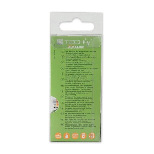 Techly LR03 AAA 1.5V Kertakäyttöinen akku Alkali