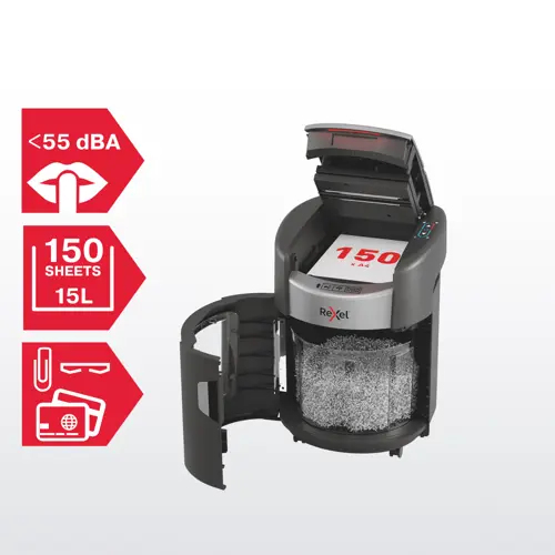Rexel ShredMax AutoFeed+ 150X makulator P4 krydsmakulering