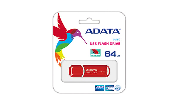 ADATA 64GB DashDrive UV150 USB-sticka USB Type-A 3.2 Gen 1 (3.1 Gen 1) Röd
