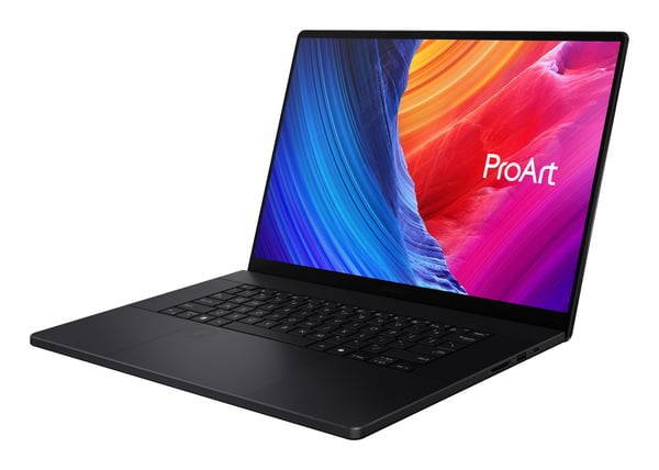 ASUS ProArt P16 H7606WX-A91BO59PP1 Copilot+ PC AMD Ryzen AI 9 HX 370 Laptop 40,6 cm (16") Berøringsskærm WQUXGA 64 GB LPDDR5x-SDRAM 2 TB SSD NVIDIA GeForce RTX 5090 Wi-Fi 7 (802.11be) Windows 11 Pro Sort