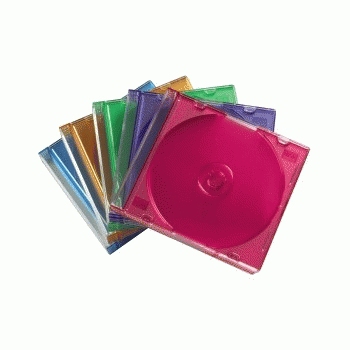 Hama CD Slim Box Pack of 25, Coloured 1 diskar Multifärg