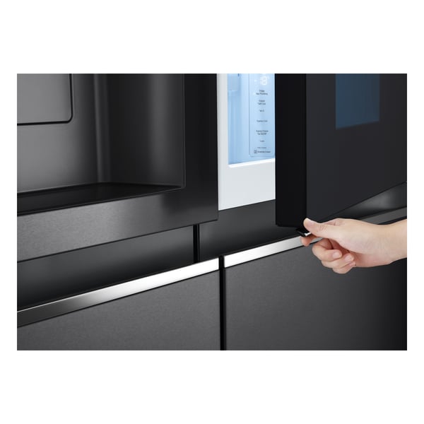 LG InstaView GSXV91MCAE Kombinerad kyl/frys side-by-side Fristående 635 l Svart