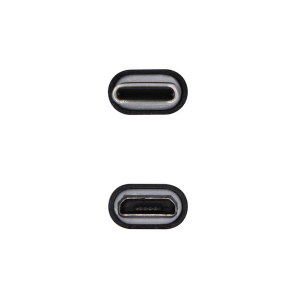AISENS A108-0414 kabel kønsskifter USB C Micro-USB B Sort