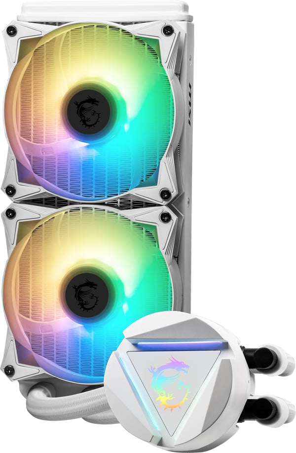 MSI MAG CORELIQUID 240R V2 Computerkabinet Køler 2,5 cm Hvid 1 stk