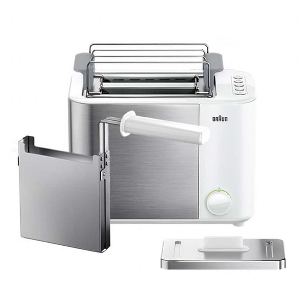 Braun GRILLE-PAIN HT5015WH 13 2 skivor 1000 W Grå, Vit
