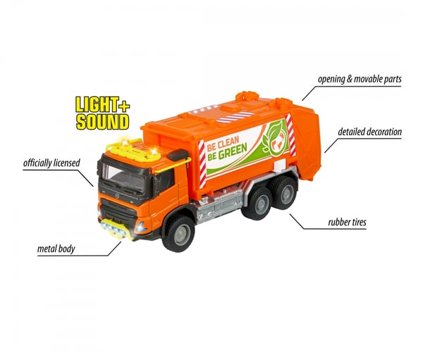Majorette Volvo Truck Garbge Collector