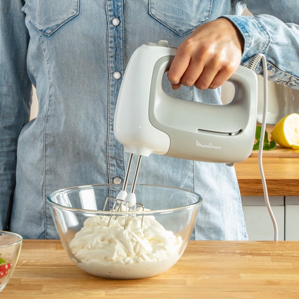 Moulinex PowerMix HM450B Handmixer 450 W Grå, Vit