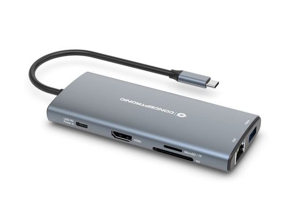 Conceptronic DONN06G Kabel USB 3.2 Gen 1 (3.1 Gen 1) Type-C Grå