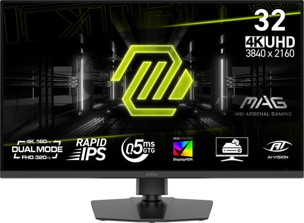 MSI MAG 322URDF E16 platta pc-skärmar 80 cm (31.5") 3840 x 2160 pixlar 4K Ultra HD Svart