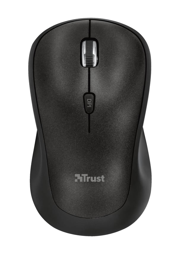 Trust Yvi Plus mus Kontor Ambidextrous RF trådløst Optisk 1600 dpi