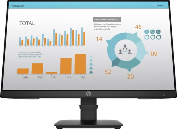 HP P-Series P24 G4 platta pc-skärmar 60,5 cm (23.8") 1920 x 1080 pixlar Full HD