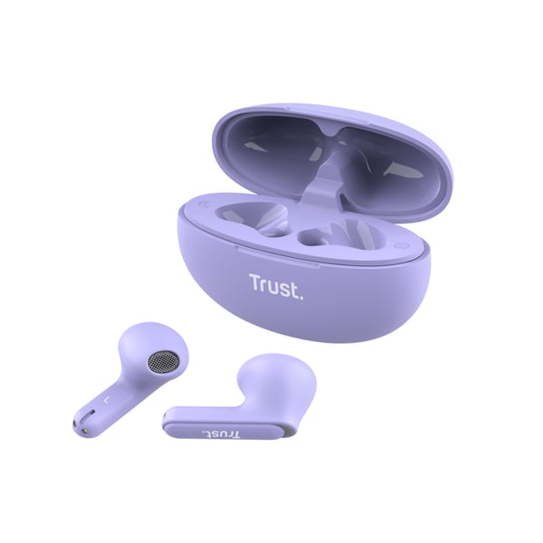 Trust Yavi Kuulokkeet True Wireless Stereo (TWS) In-ear Puhelut/Musiikki USB Type-C Bluetooth Purppura