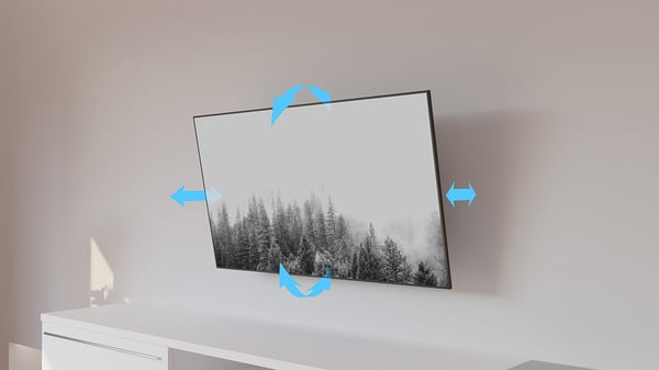 Multibrackets 6299 TV-kiinnike 2,18 m (86") Musta