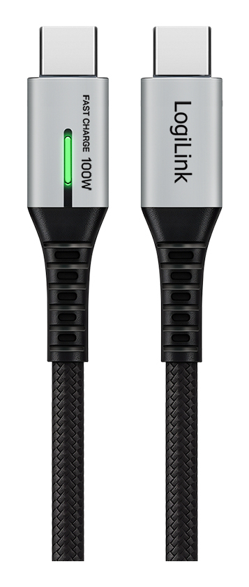 LogiLink CU0431 USB-kabel USB 3.2 Gen 2x2 0,5 m USB C 20 Gbit/sek. 100 W Sort