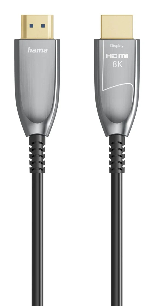 Hama 00202035 HDMI-kabel 10 m HDMI Type A (Standard) Sort, Grå, Sølv