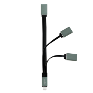 LogiLink UA0315 gränssnittshubbar USB 3.2 Gen 1 (3.1 Gen 1) Type-C 5000 Mbit/s Svart, Grå