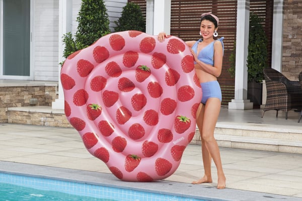 Bestway 43396 pool- och badmadrass Rosa, Röd Bild PVC
