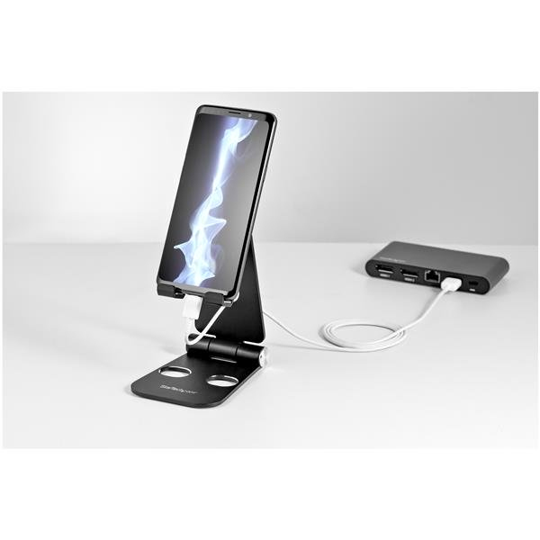 StarTech.com Telefon- och surfplattestativ - Universellt - Multivinkel - Hopfällbart - Svart