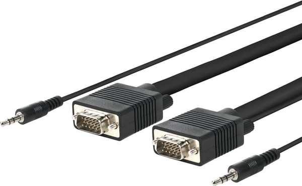 Vivolink PROVGAS2 videokaapeli-adapteri 2 m VGA (D-Sub) + 3.5mm Musta Vivolink PROVGAS2 videokaapeli-adapteri 2 m VGA (D-Sub) + 3.5mm Musta