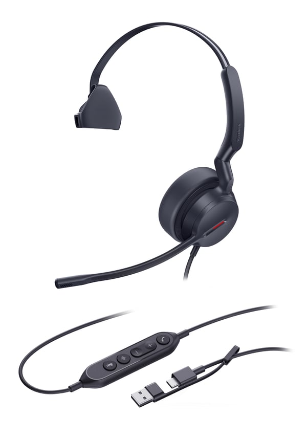 Yealink UH44 Mono USB-C/A Headset