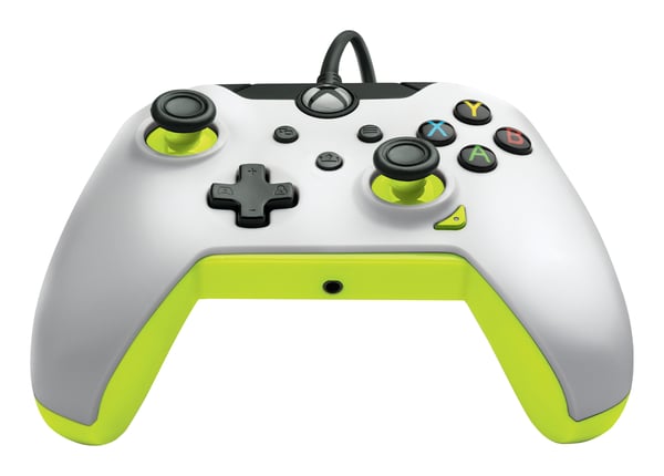 PDP Kontroller med kabel: Elektrisk hvid Til Xbox Series X|S, Xbox One og Windows 10/11
