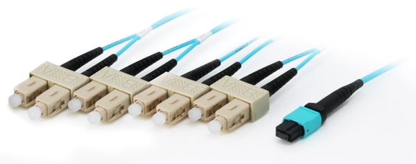 Equip 25557407 InfiniBand- ja kuituoptiikkakaapeli 7 m MTP 4x SC Syaani
