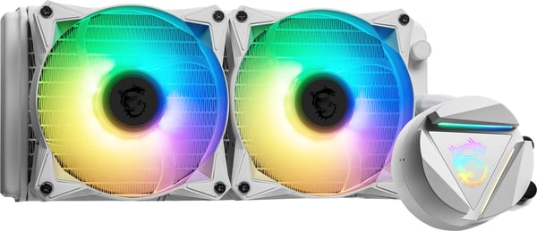 MSI MAG CORELIQUID 240R V2 Computerkabinet Køler 2,5 cm Hvid 1 stk