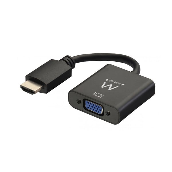 Ewent EW9864 videokabel adapter 0,2 m HDMI VGA, 3.5mm Sort