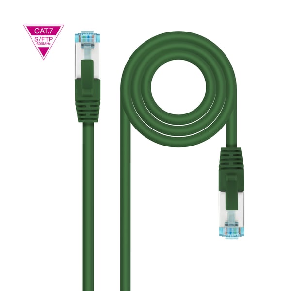 Nanocable 10.20.1700-L30-GR netværkskabel Grøn 0,3 m Cat7 SF/UTP (S-FTP) Rund