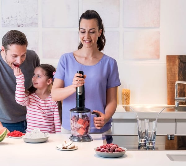 Braun MultiQuick 7 MQ 7045X 1,25 L Upotettava sekoitin 1000 W Musta, Ruostumaton teräs